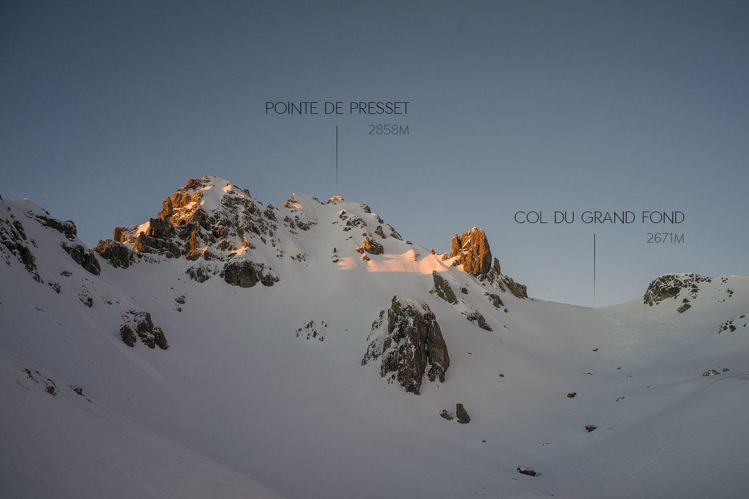 guide ski de randonnée au refuge de presset