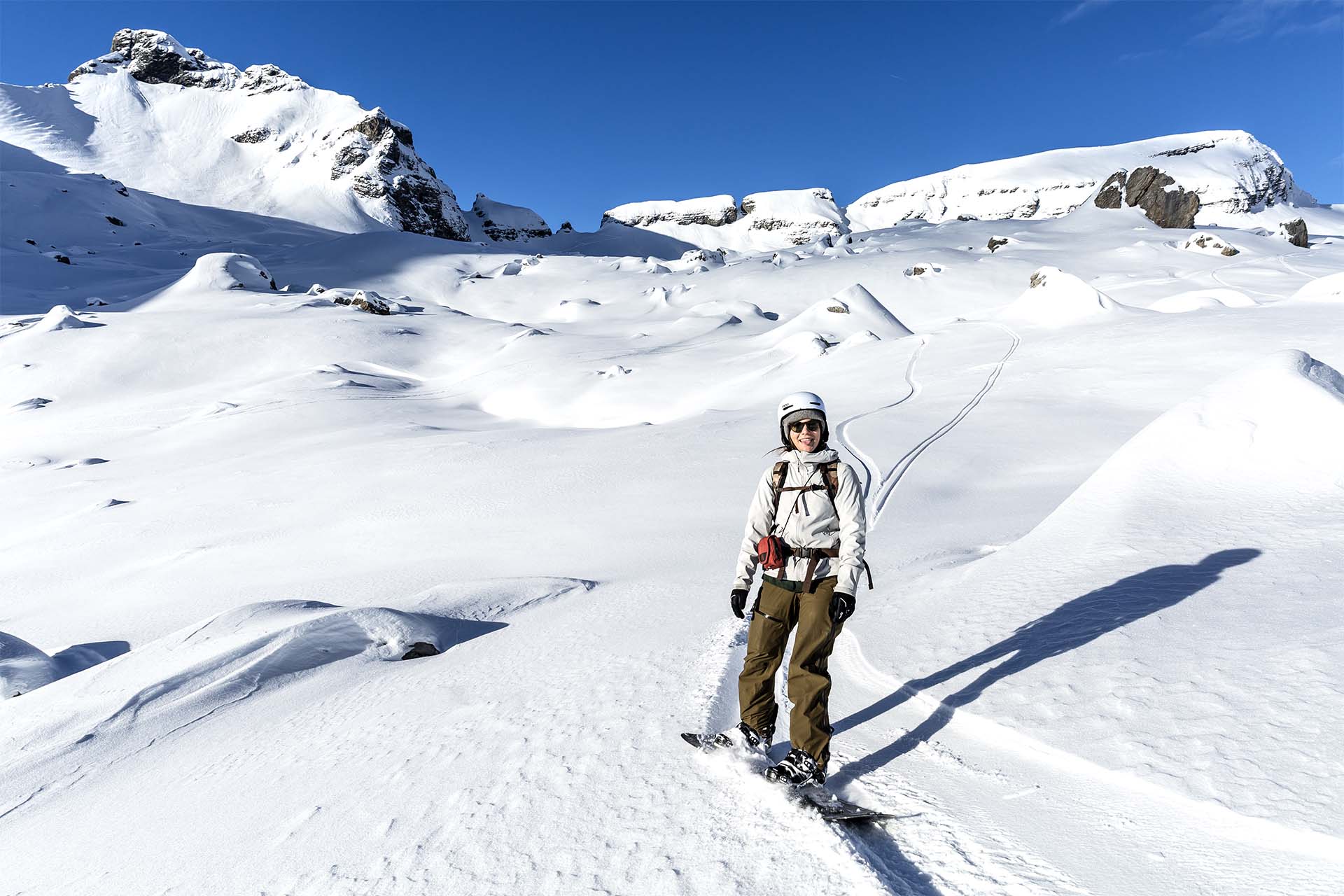 sortie journée encadrée en splitboard, guide/moniteur