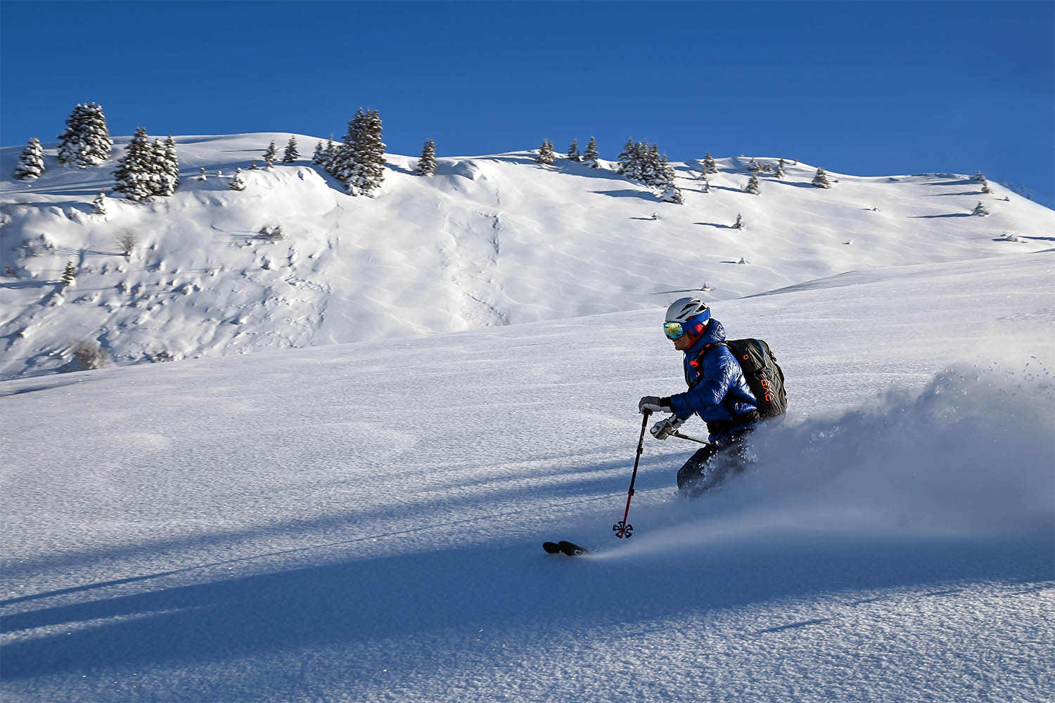 ski de randonnée à megève avec un moniteur/guide