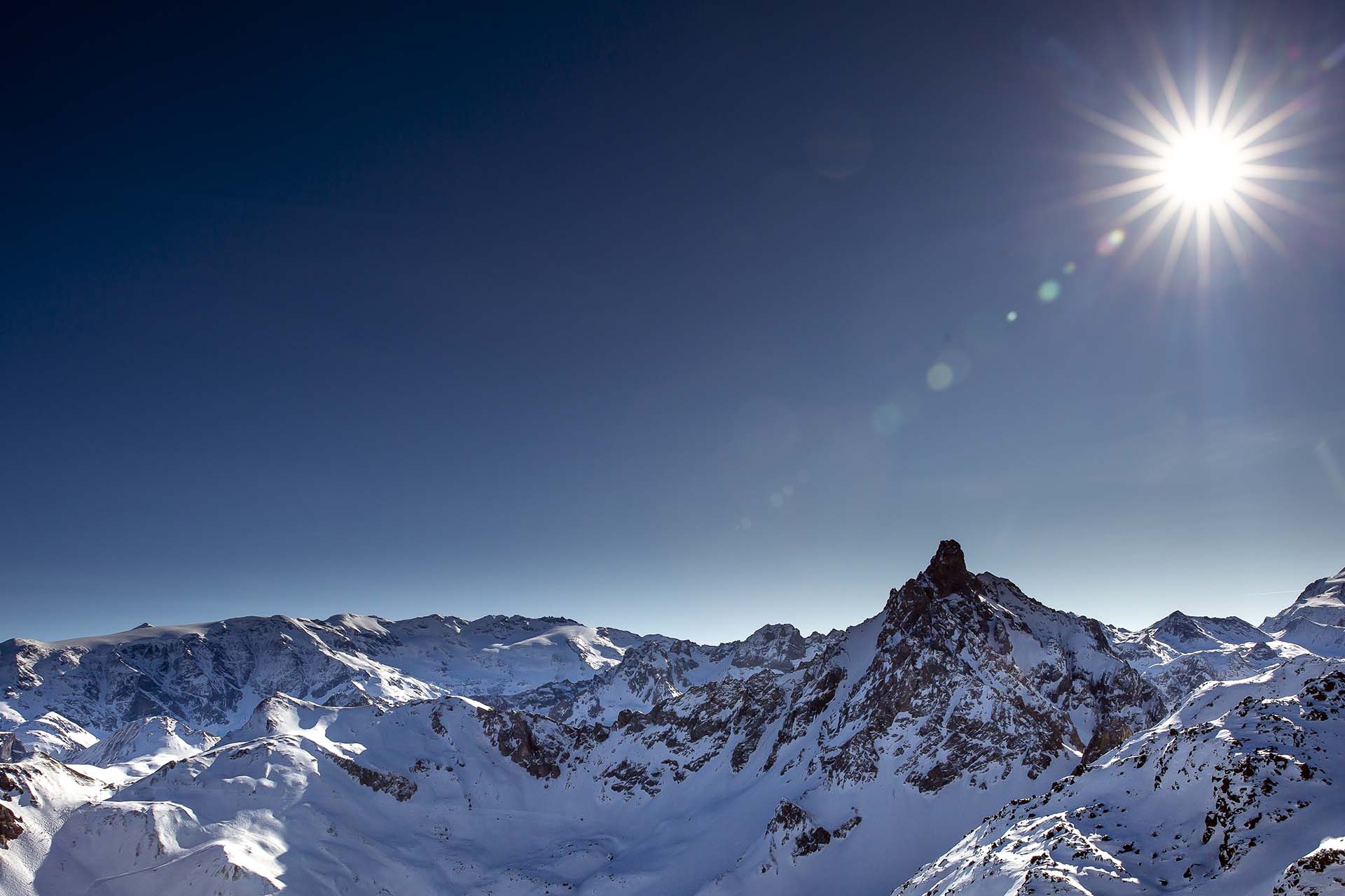 ski de randonnée à courchevel, domaine des 3 vallées